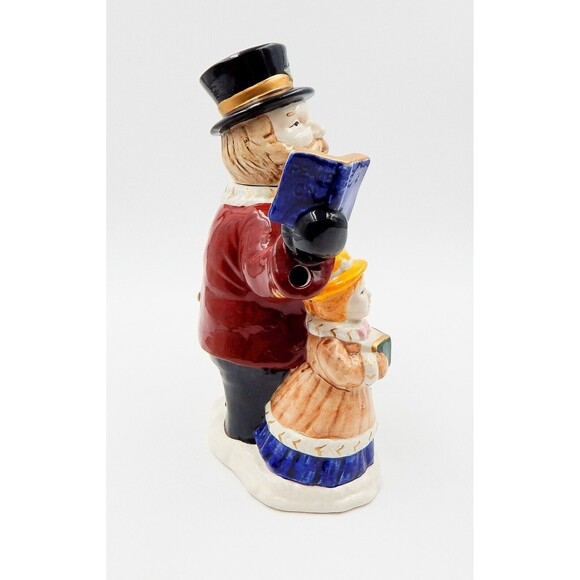 Fitz & Floyd Omnibus Teapot 1993 Village Carolers 42 oz - Picture 2 of 11